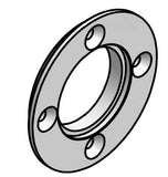 V-band "Marmon" clamp adapter flange for hex drive