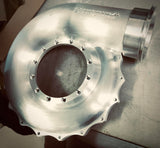 13" billet aluminum supercharger/turbocharger volute, w/ thread-on 5" dual seal